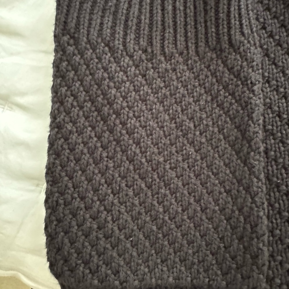 Lululemon Black Knit Cardigan with snap front and patch pockets. - Picture 5 of 6